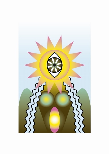 godinnentempel logo voor op kaars